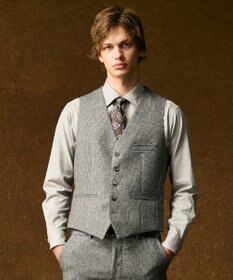 JOSEPH ABBOUD 【イタリア素材・日本縫製】ランダムスクエアプリント ネクタイ