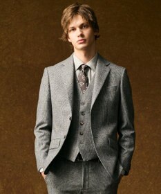 JOSEPH ABBOUD 【イタリア素材・日本縫製】ランダムスクエアプリント ネクタイ