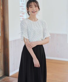 Tiaclasse L 【セットアップ対応・洗える】シアーチェックフレアスカート