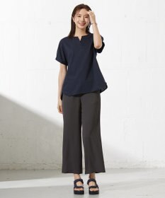 J.PRESS LADIES L 【接触冷感】プレーティングジャージー フレンチスリーブ カットソー