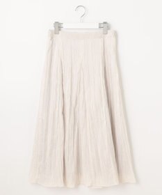 J.PRESS LADIES 【洗える】リンクルリッド フレアー スカート