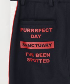 PW CIRCULUS 【MEN】【洗える/帯電防止/ストレッチ】ロゴ サイドライン パンツ