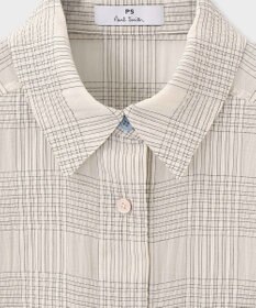 Paul Smith ワッシャーチェック シアー 長袖 シャツ
