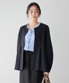 YECCA VECCA フリルVネックブラウス