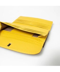 UNBILLION perche カラーコンビレザーかぶせ外がま口長財布