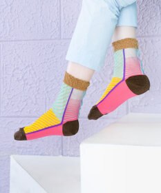 COQ しまうま シアーストライプソックス