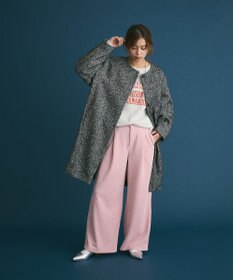 Green Parks ヘリンボーンノーカラーコート