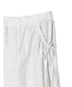 earth music&ecology サイドリボンラインパンツ（Ｏｆｆ　Ｗｈｉｔｅ）