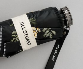 AURORA JILL STUART（ジル スチュアート）ミモザ刺しゅう晴雨兼用傘(折りたたみ傘)