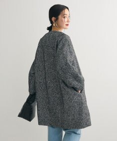 Green Parks ヘリンボーンノーカラーコート