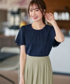 Tiaclasse L 【セットアップ対応・洗える】シアーチェックフレアスカート