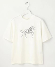 自由区 L ホースモチーフロゴ Tシャツ