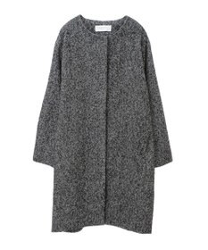 Green Parks ヘリンボーンノーカラーコート