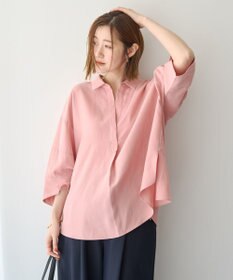 YECCA VECCA バルーン袖スキッパーシャツ