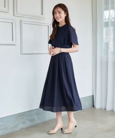 Tiaclasse L 【セットアップ対応・洗える】シアーチェックフレアスカート