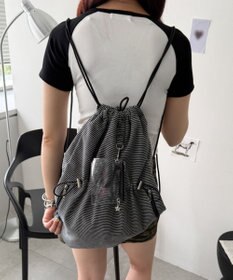 WEGO クリアポーチ付きナップサック