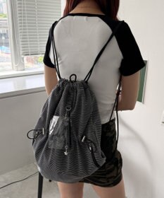 WEGO クリアポーチ付きナップサック