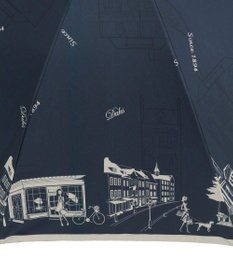 MOONBAT DAKS(ダックス) 晴雨兼用日傘 長傘 街並み フワクール生地使用