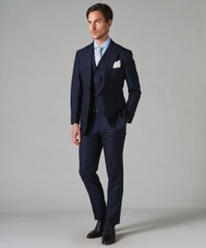 GOTAIRIKU 春夏向け【形態安定】SUMMERPREMIUMPLEATS_スモールワイドカラー 長袖ドレスシャツ（ストライプ/チェック）