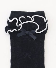 ANY KIDS リボンジャガード　ハイソックス