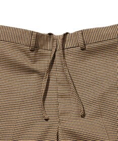 J.PRESS MEN 【J.PRESS ORIGINALS】Wool Polyester Gun Club Check Spindle New Piped Stem Slacks