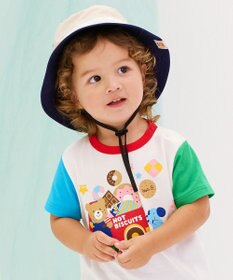 MIKI HOUSE HOT BISCUITS 【48-54cm】 日よけ付き サファリハット