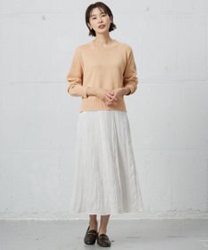 J.PRESS LADIES 【洗える】リンクルリッド フレアー スカート