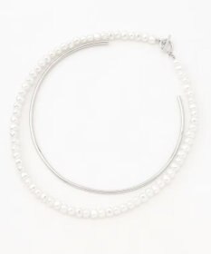 UNFILO 2SET パールネックレス×チョーカー シルバー