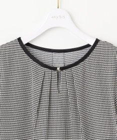 ANY SIS L 【洗える】 バイカラータック ブラウス