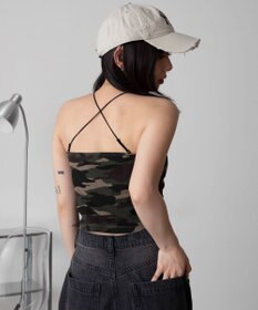 WEGO グラフィックカップインショートキャミ