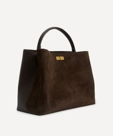 LIBERTY. バーリントン スエード トップハンドル バッグ