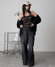 WEGO グラフィックカップインショートキャミ
