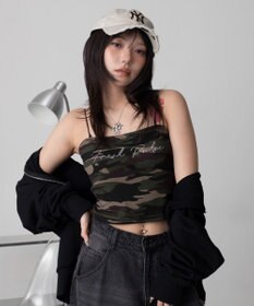 WEGO グラフィックカップインショートキャミ