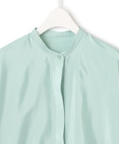 ICB 【洗える】ヌーディスローン  バンドカラーブラウス