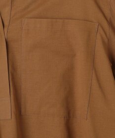 BEIGE， 【洗える・Oggi 10月号掲載】BAC / コットンビックポケットスタンドカラーシャツ