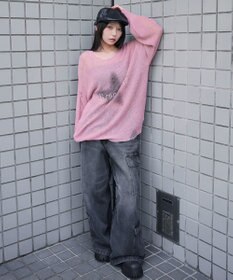 WEGO モヘアタッチスターBIGニット