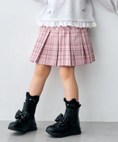 ANY KIDS 【チョコレート シリーズ】チェックプリーツ スカパン