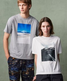 JOSEPH ABBOUD MOUNTAIN 【吸水速乾/消臭性】デオドライ天竺 フォトプリント Ｔシャツ ホワイト系6
