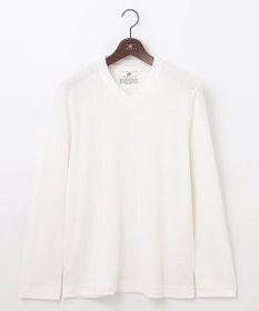 JOSEPH ABBOUD 【サスティナブル素材/柔らかな肌触り/ジャパンファブリック】 コットンラフィー Vネック Ｔシャツ