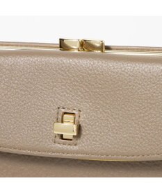 UNBILLION perche カラーコンビレザーかぶせ外がま口長財布