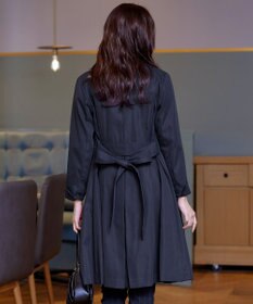 Tiaclasse L 【洗える】リボンベルト付きトレンチコート