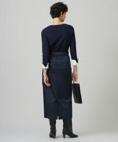 ICB 【洗える】 クロスコンビ デザインニットプルオーバー