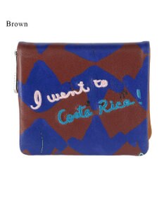 tsumori chisato CARRY コスタリカカエル 2つ折り財布 ミニ財布 【カラフル＆刺繍テクニック】