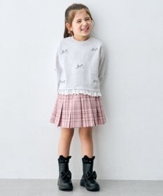ANY KIDS 【チョコレート シリーズ】チェックプリーツ スカパン
