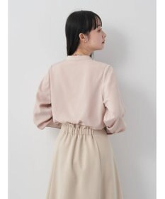 earth music&ecology バンドカラーブラウス