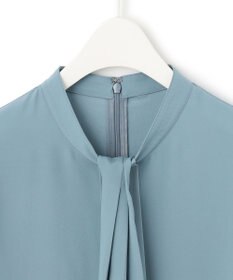 ICB 【洗える・UVケア】BackSatinAmunzen スカーフタイブラウス