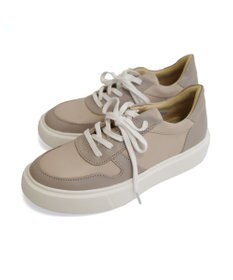 Pointer 日本製 本革軽量 大人厚底スニーカー