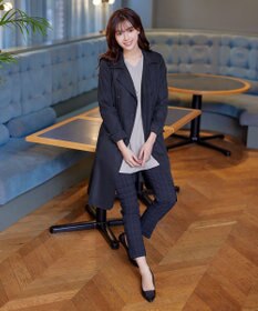 Tiaclasse L 【洗える】リボンベルト付きトレンチコート