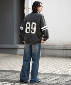 WEGO 【ユニセックス着用ITEM】ケミカルウォッシュナンバリングプルオーバー