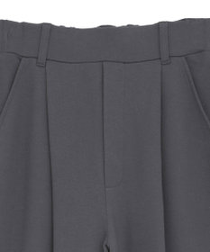 Green Parks フラワーくり抜き刺繍スウェットワイドパンツ